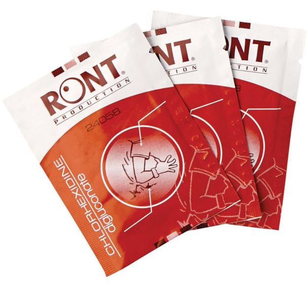 Lot de 10 Compresses Chlorhexidine