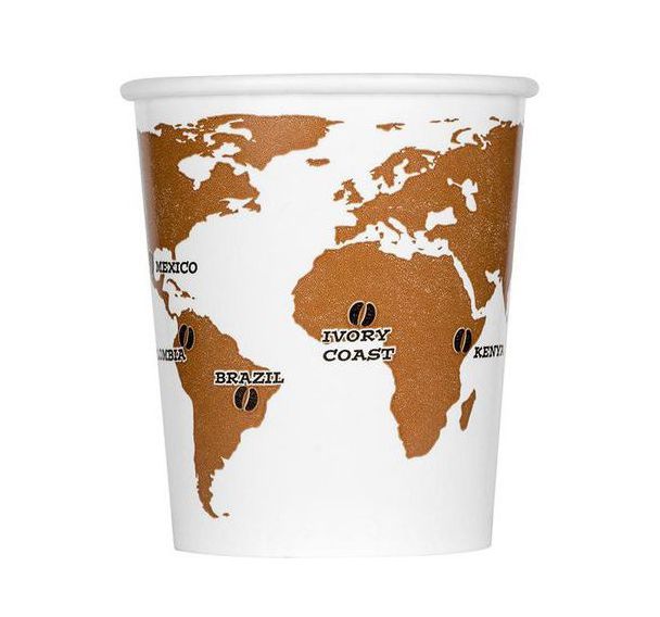 Lot de 1500 gobelets world map' 29 cl Ø 80mm H: 90mm