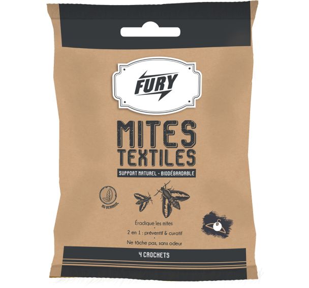 Lot de 15 Crochets anti mites textiles en paquet de 4