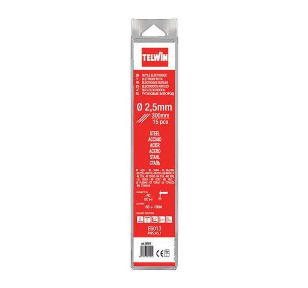 Lot de 15 Électrodes rutiles de diam. 2,5mm pour le soudage de l'acier