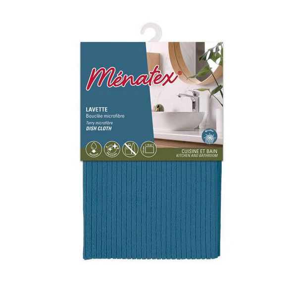 Lot de 15 Lavette bouclée microfibre - Ménatex