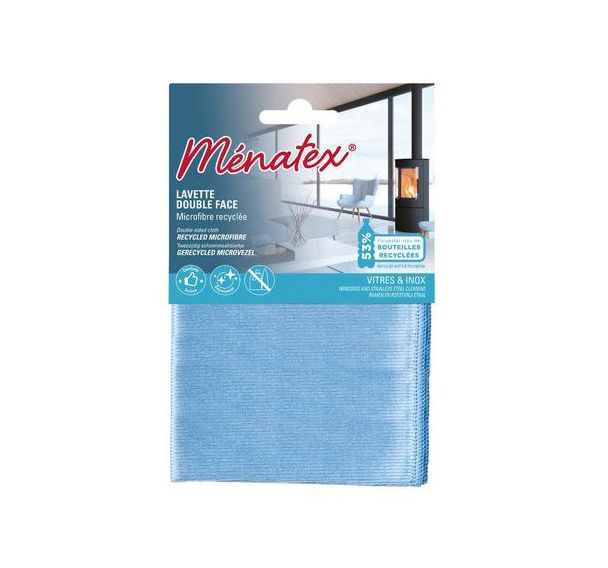 Lot de 15 Lavette vitre double face microfibre recyclée