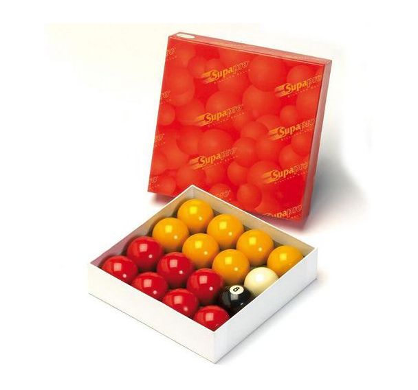 Lot de 16 billes de billard Ø 50,8 mm pour jeu anglais 8 pool