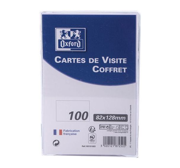 Lot de 2000 Cartes de visite 82x128 paquet