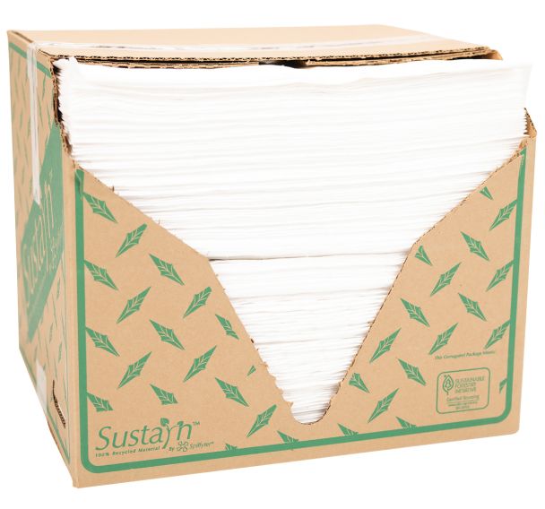 Lot de 200 Absorbant hydrocarbure en matière recyclé - grande feuille