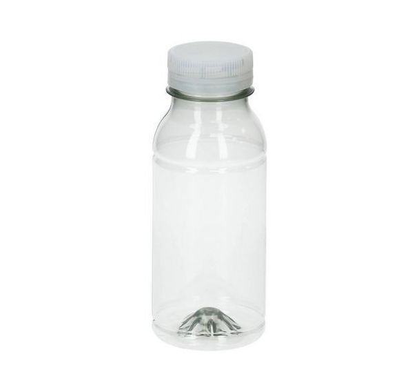 Lot de 200 Flacon PET 250mL + bouchon orange