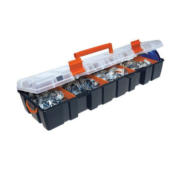 Lot de 200 colliers de serrage a bande ajourée 8 mm