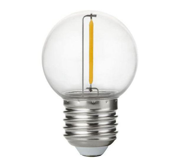 Lot de 20 Ampoule LED G45x68 E27 1W 55 lm coloris clair
