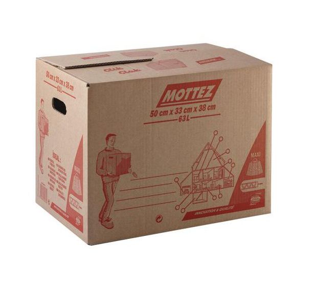 Lot de 20 Carton à fermeture automatique - 63 L