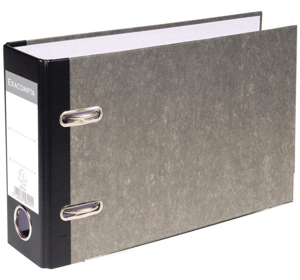 Lot de 20 Classeur à levier marbre gris dos de 70mm A5 horizontal