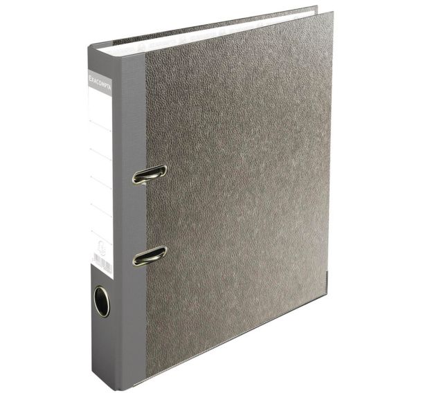 Lot de 20 Classeur à levier papier marbre gris dos de 50mm A4