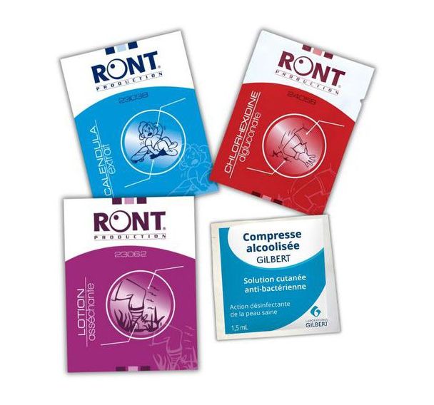Lot de 20 Compresses de désinfection