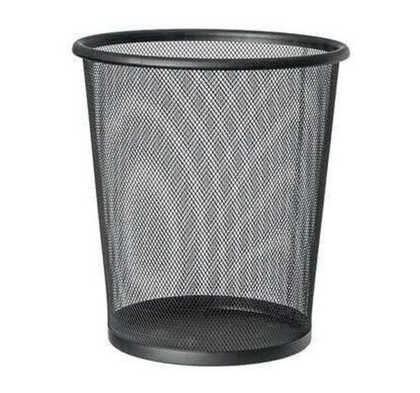 Lot de 20 Corbeille à papier perforée - Acier - 13 L