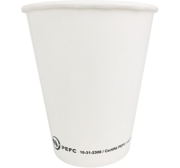 Lot de 20 Gobelet jaugé en carton blanc - 38 cL