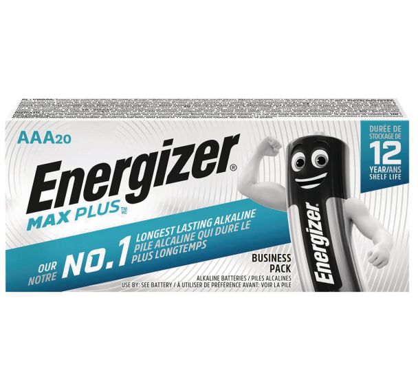 Lot de 20 Pile alcaline Max Plus AAA/LR3