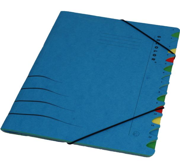 Lot de 20 Trieur: 12 compartiments: bleu: Secolor