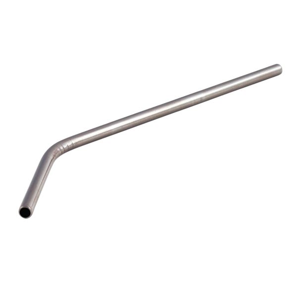 Lot de 20 pailles courbées inox Ø 6 mm + brosse de nettoyage