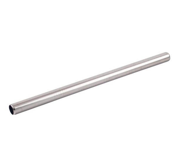 Lot de 20 pailles droites inox Ø 12 mm + brosse de nettoyage