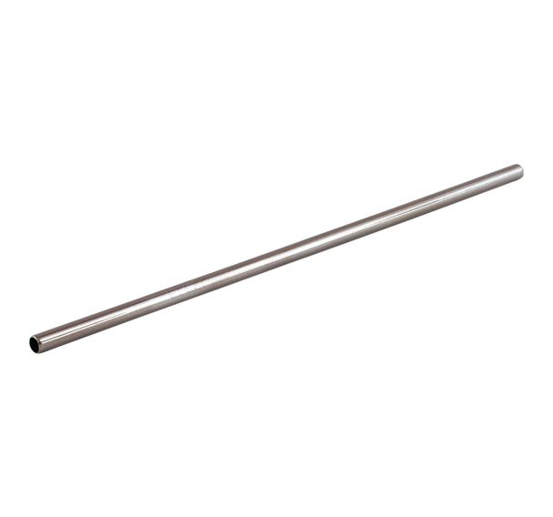 Lot de 20 pailles droites inox Ø 6 mm + brosse de nettoyage