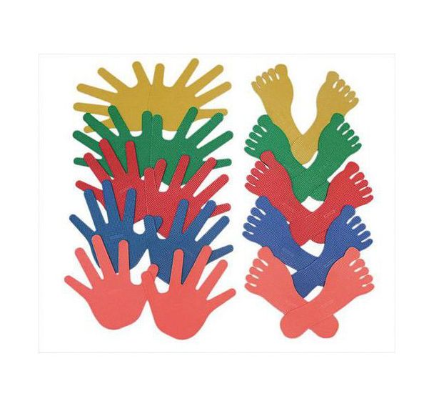 Lot de 20 pieds et mains en plastique souple