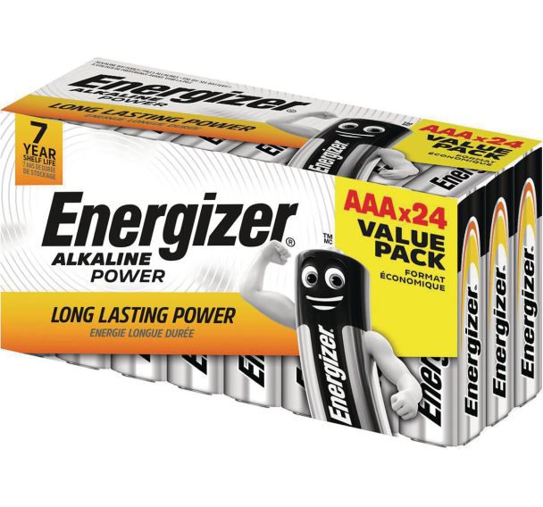 Lot de 24 Alcaline Power 24 piles AAA Value Box