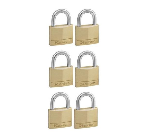 Lot de 24 Cadenas à clé en laiton avec anse acier cémenté