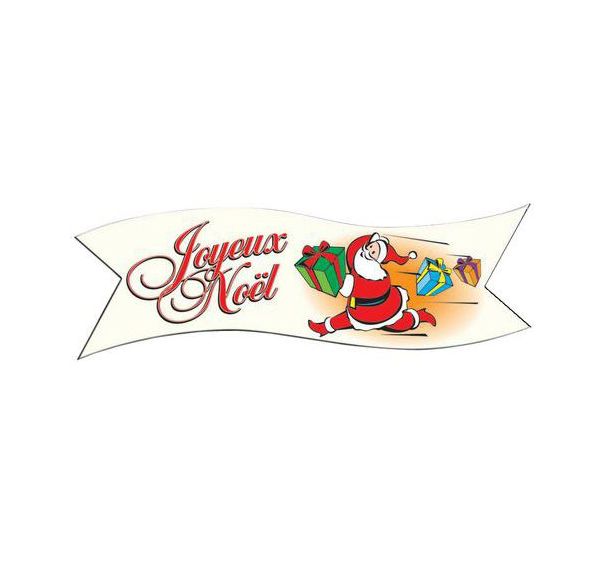 Lot de 24 Décor comestible Joyeux Noël