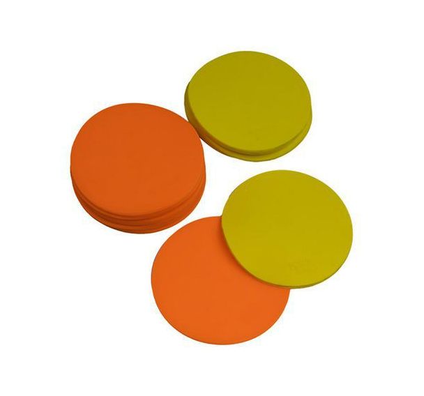 Lot de 24 Disques de marquage 2 couleurs - jaune/orange