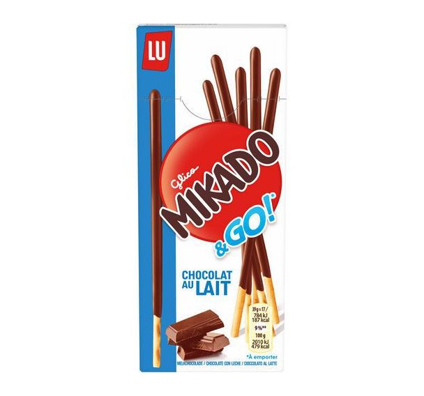 Lot de 24 Mikado pocket lait 39g