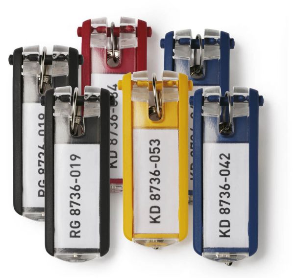 Lot de 24 Porte-clés KEY CLIP - Multi-coloris