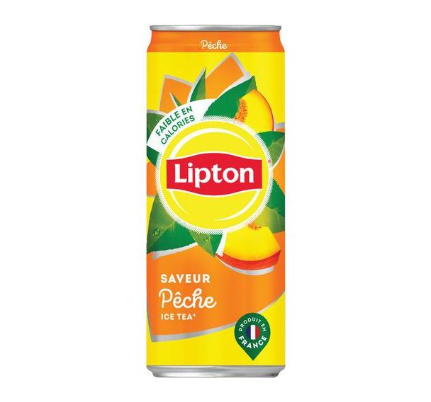 Lot de 24 canettes Ice tea Pêche 33 cl