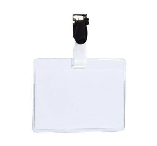 Lot de 25 Badge à pince - Opaque - Sign