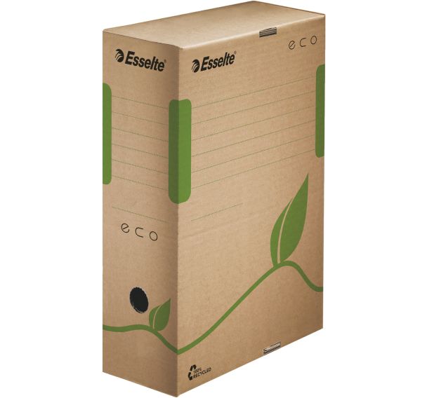 Lot de 25 Boîte d'archives Eco 100 mm Brun du nature
