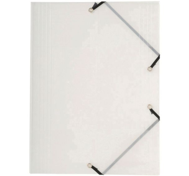 Lot de 25 Chemise à élastique 3 rabats polypropylène 5/10e crystal A4