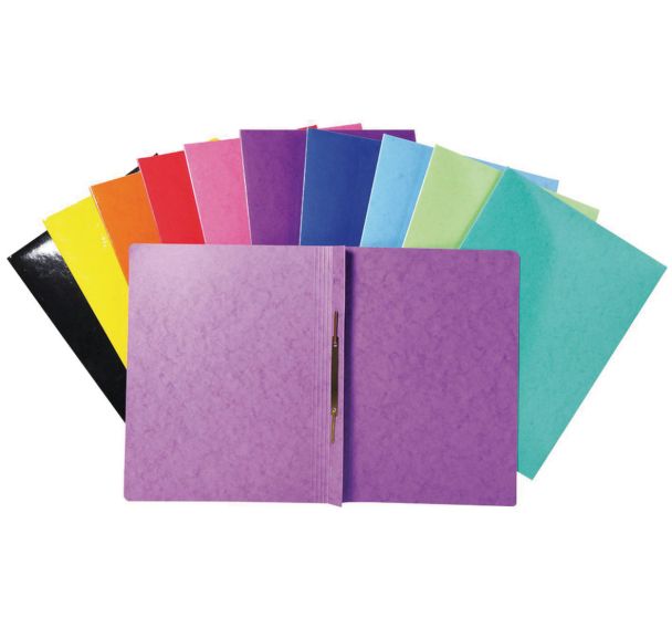 Lot de 25 Chemise à lamelle carte lustrée pelliculée Iderama - A4