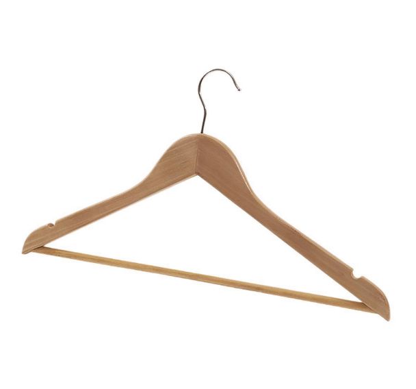 Lot de 25 Cintres avec barre Bois