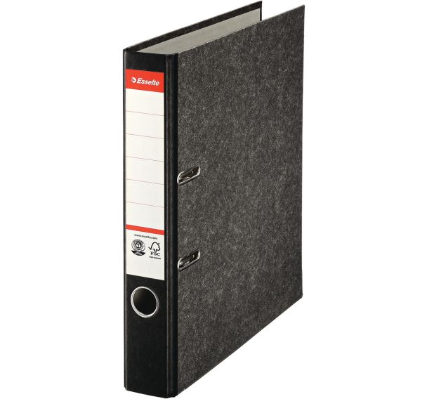 Lot de 25 Classeur à levier - carton - dos 5 cm  - gris  Esselte