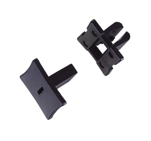 Lot de 25 Fixation universelle pour profilé alu T-clip - fente 10 mm