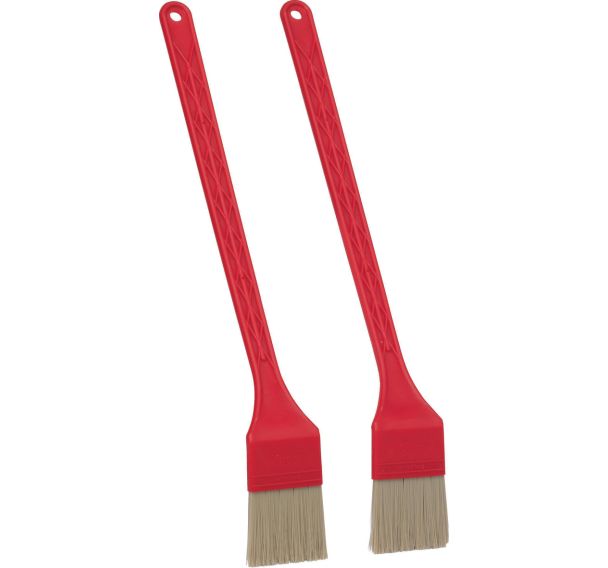 Lot de 25 Pinceau rouge toaster, 2 pièces, 395 mm, Medium, Rouge
