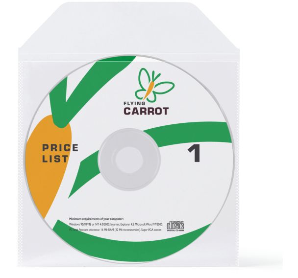 Lot de 25 Pochette CD/DVD biodégradable non adhésive