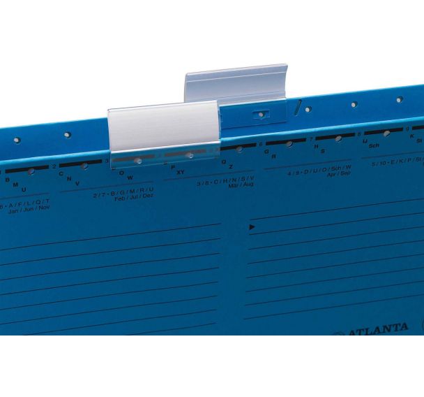 Lot de 25 Serie E Vario porte-étiquettes: 60 mm: transparent