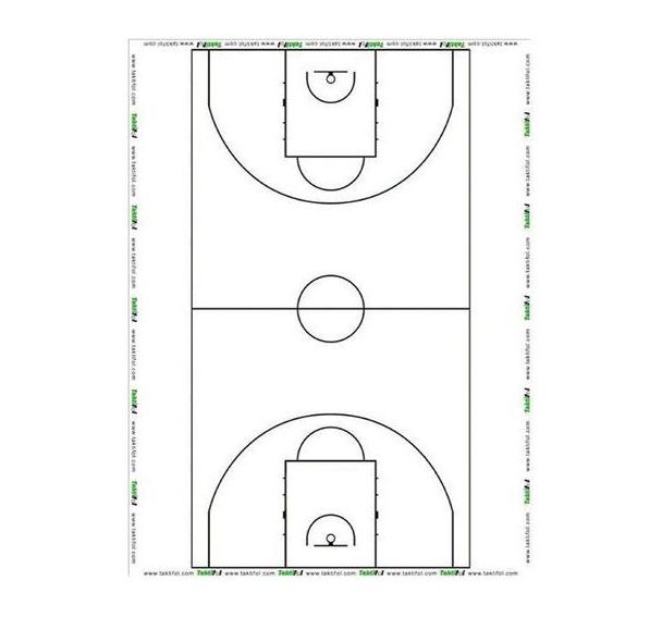 Lot de 25 taktifol terrain de basket
