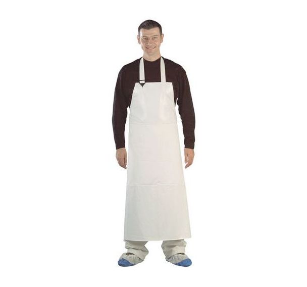 Lot de 25 Tablier polyuréthane blanc oléofuge - 120x90 cm