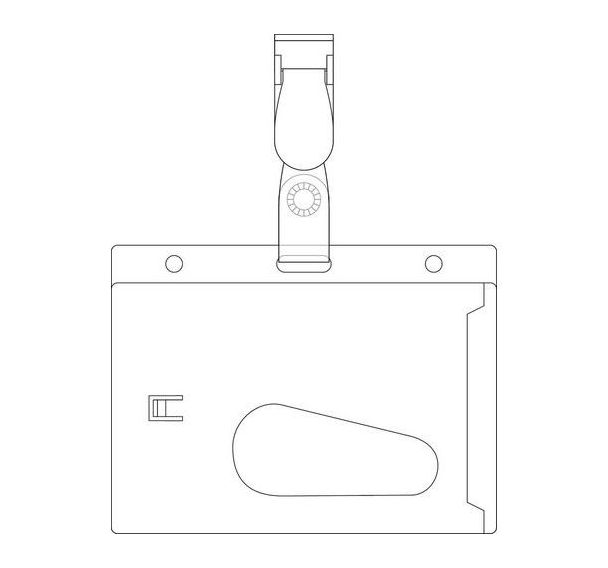 Lot de 25 badges de sécurité en PVC dur - Pavo