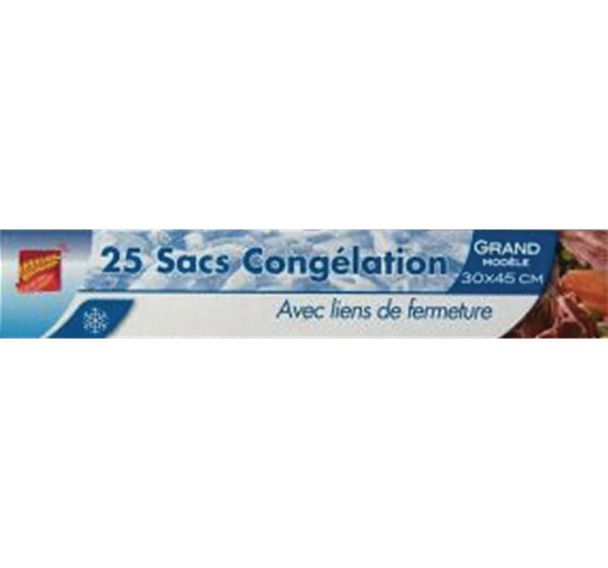 Lot de 25 sacs de congélation Grand Modèle - 30 x 45 cm