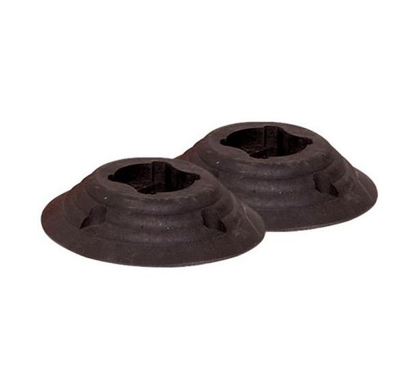 Lot de 2 2 bases en caoutchouc pour poteaux de signalisation