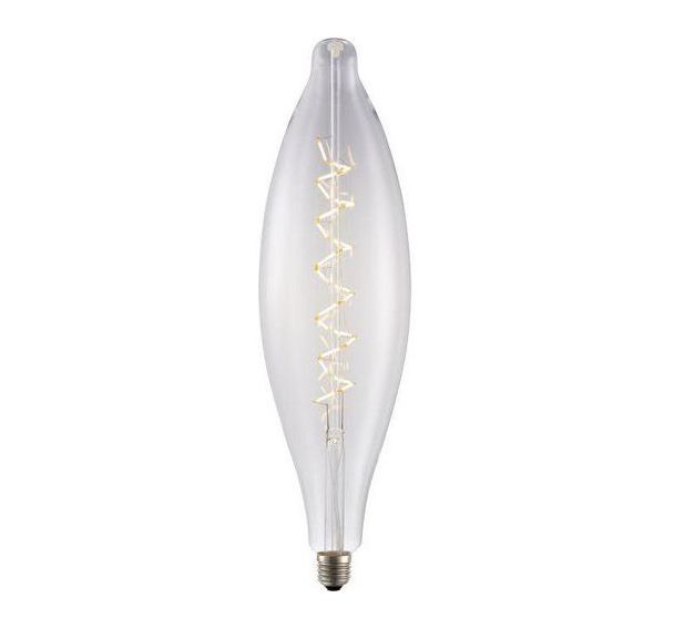 Lot de 2 Ampoule filament spiral XXL LED E27 470 lm coloris clair