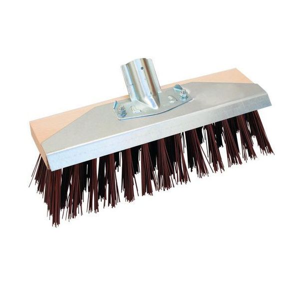 Lot de 2 Balai de cantonnier crynovil avec grattoir en tole - 32cm