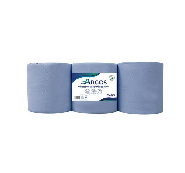 Lot de 2 Bobine d'essuyage DC bleue 1000 formats 300M - Argos