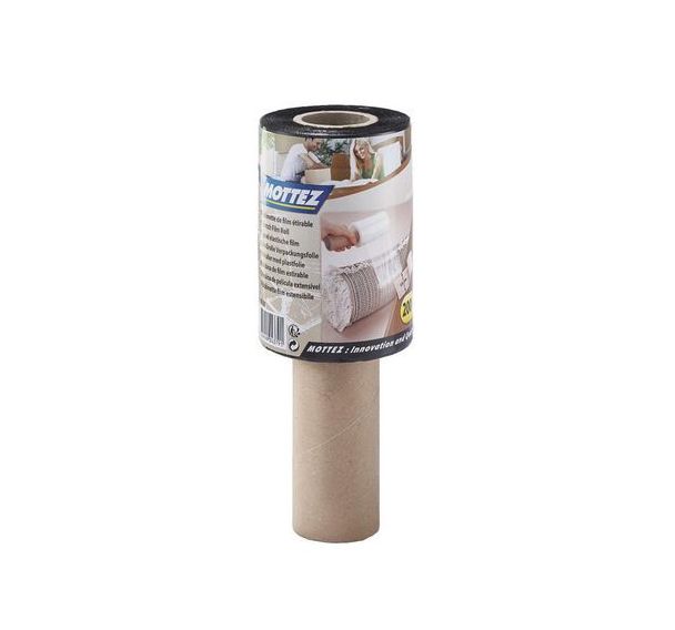 Lot de 2 Bobinette de film étirable noir - 200 m x 12,50 cm